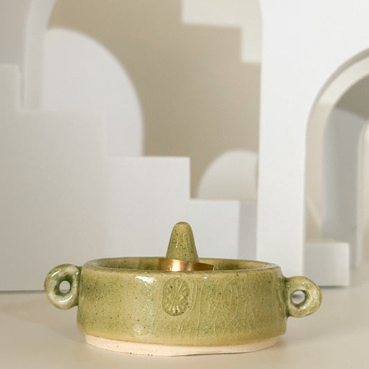 Stardust Ring Holder - Chartreuse Duo